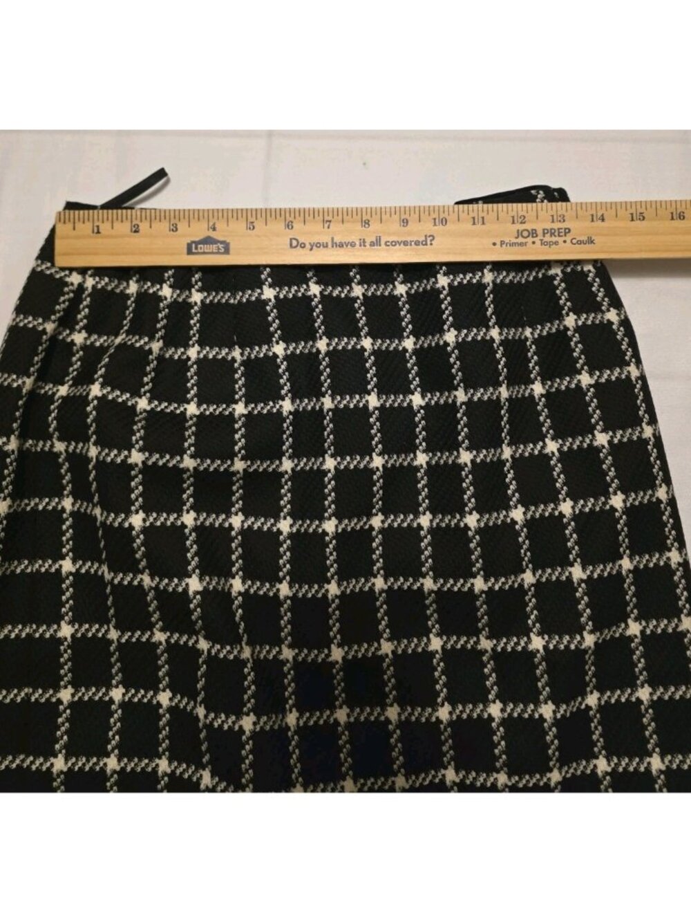 Vtg Classic Talbots Houndstooth Black & White Checker Wool Blazer & Skirt Sz 8P - Picture 15 of 16